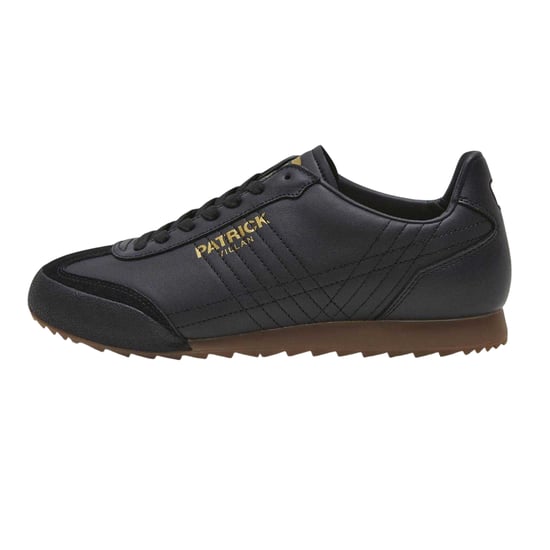 Patrick Mens Villan Leather Trainers (Black) - Image 3
