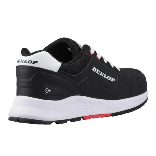 Dunlop Heren Storm Lederen Veiligheidsschoenen (Zwart/Wit/Rood) - Image 2