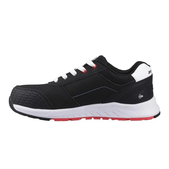 Dunlop Heren Storm Lederen Veiligheidsschoenen (Zwart/Wit/Rood) - Image 3