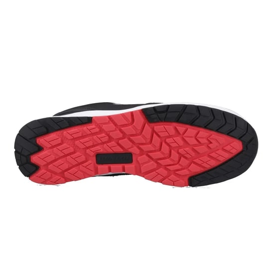 Dunlop Heren Storm Lederen Veiligheidsschoenen (Zwart/Wit/Rood) - Image 4