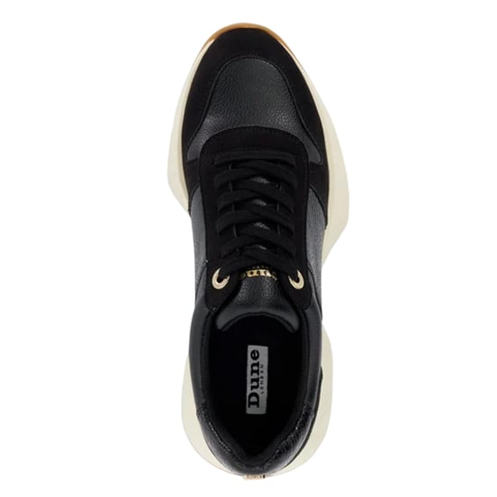 Dune London Womens/Ladies Snake Print Leather Trainers (Black) - Image 3