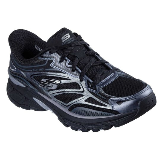Skechers Metallic instapschoenen voor dames (Zwart) - Image 5