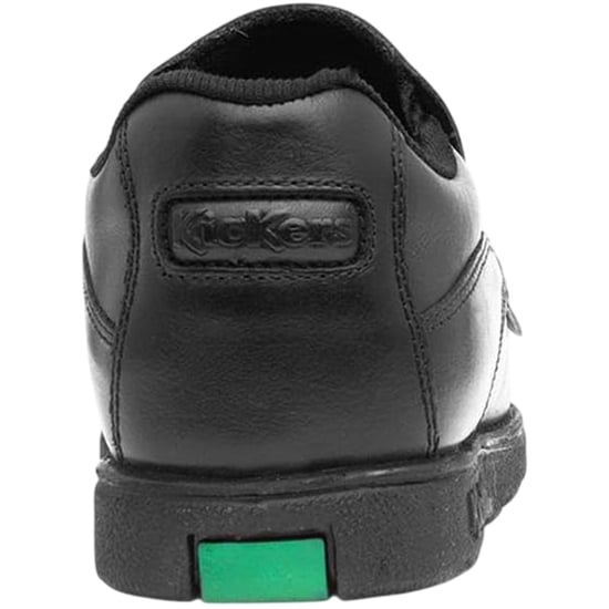 Kickers Boys Fragma Leather School Shoes (Black) - Image 2