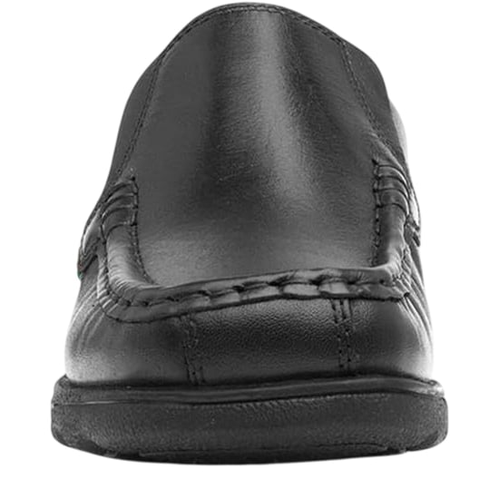 Kickers Boys Fragma Leather School Shoes (Black) - Image 4