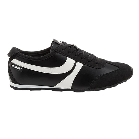 Rocket Dog Dames Destin PU Sneakers (Zwart/Wit) - Image 1