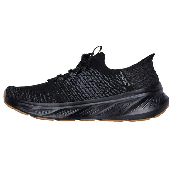 Skechers Mens Knitted Slip-In Trainers (Black) - Image 2