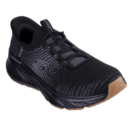 Skechers Mens Knitted Slip-In Trainers (Black) - Image 3
