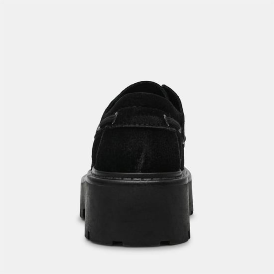 Women's Steve Madden Oaklen Shoes in BLACK SUED - Image 5