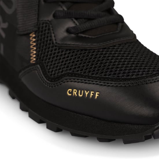 Men's Cruyff Superbia Hex-Tech Trainers in Black Gold - Image 5