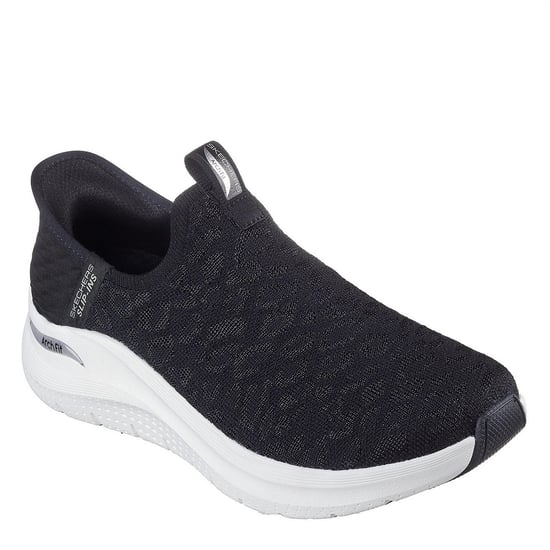 Women's Skechers Fit 2.0 Slip On Trainers in Black - Image 1