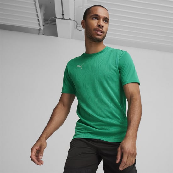 Puma teamFinal Mens Green Training T-Shirt - Image 3
