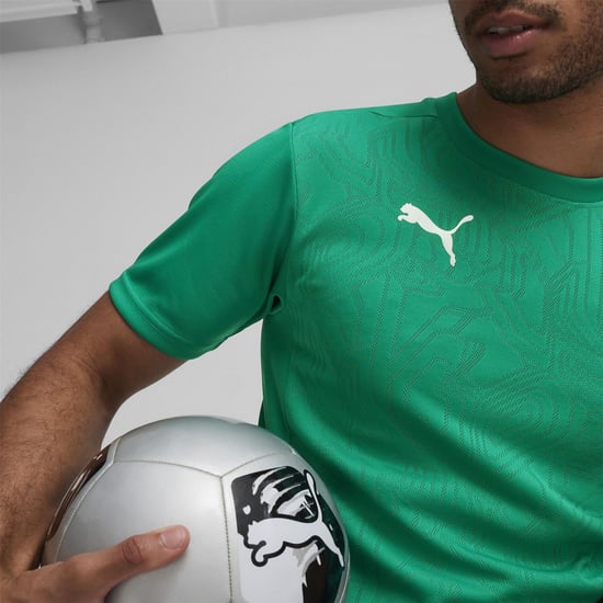 Puma teamFinal Mens Green Training T-Shirt - Image 5