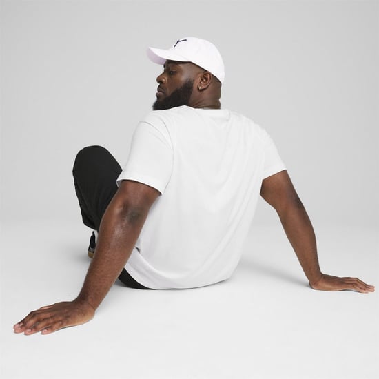 Men's Puma Small Logo T-Shirt in White - Image 5