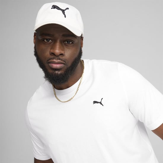 Men's Puma Small Logo T-Shirt in White - Image 6