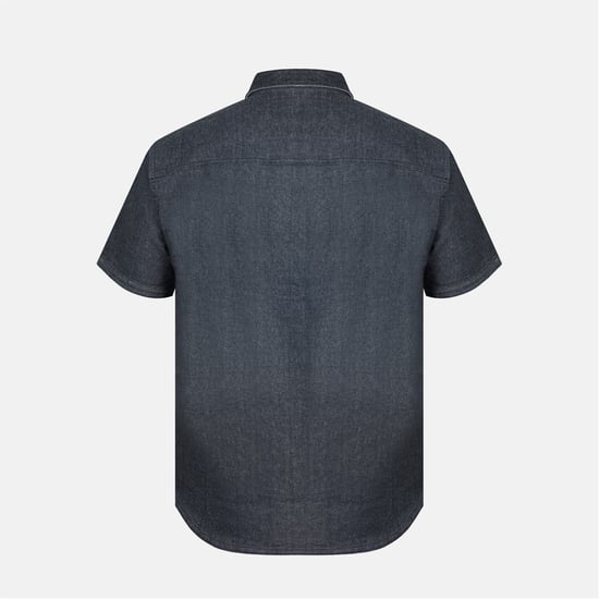Men's Firetrap Regular Fit Short Sleeve Shirt in Grey - Image 2