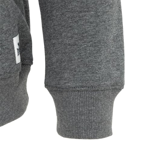 Men's Lonsdale Regular Fit Long Sleeve Crew Neck Sweatshirt in DK. Grey Marl - Image 4