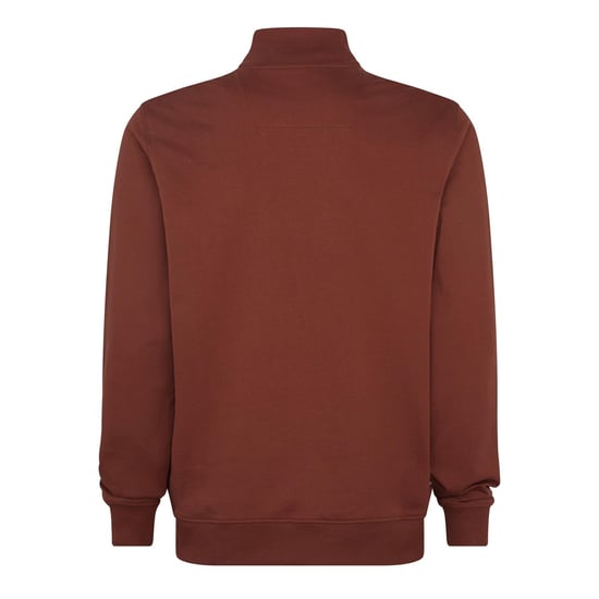 Men's Weekend Offender Alberta Half Sweatshirt in CONKER/WHITE - Image 2