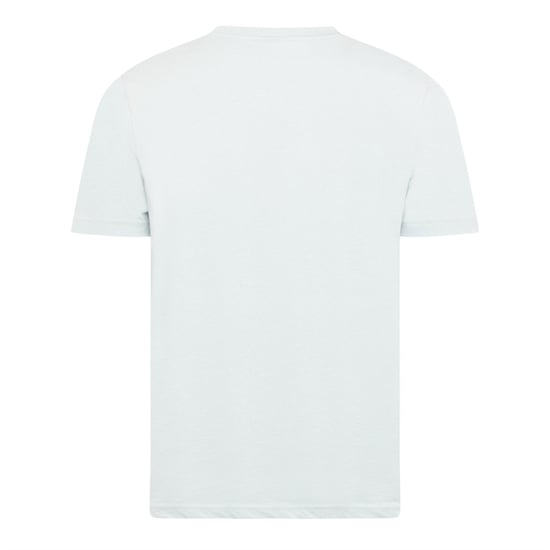 Men's Boss Wordmark Printed Logo Crew Neck Short Sleeve T-Shirt in Turquoise/Aqua - Image 2