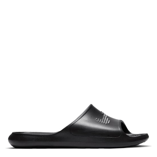 Men's Nike Victori Shower Sliders in Black/White - Image 1