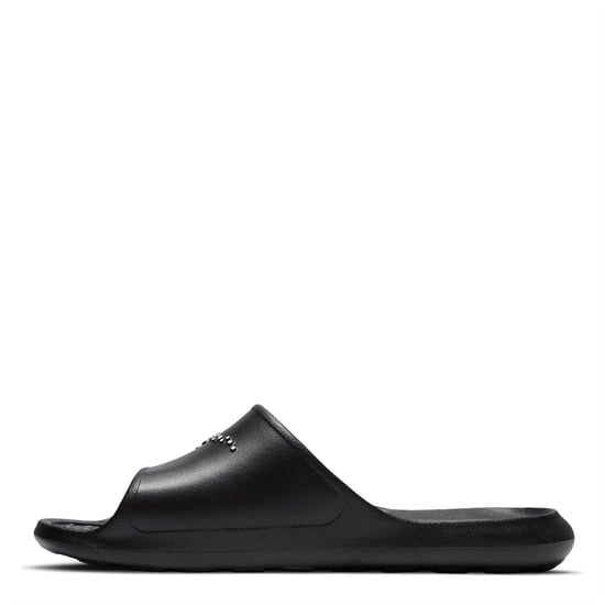 Men's Nike Victori Shower Sliders in Black/White - Image 2