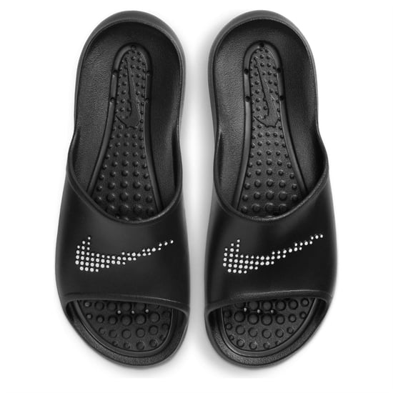 Men's Nike Victori Shower Sliders in Black/White - Image 3