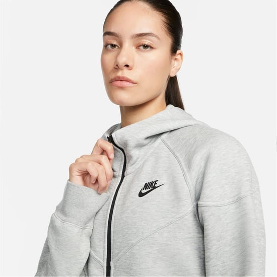 Women's Nike Tech Fleece Windrunner Womens in Grey - Image 3