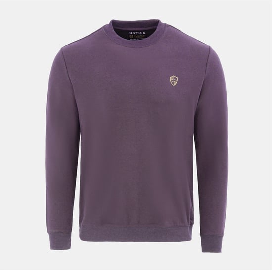 Men's Howick Crew Neck Jumper in Light Purple - Image 1