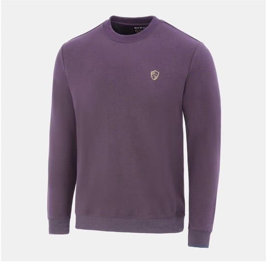 Men's Howick Crew Neck Jumper in Light Purple - Image 3