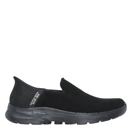 Women's Skechers Gowalk6 Slip-Ins Walking Shoes in Black/Black - Image 3