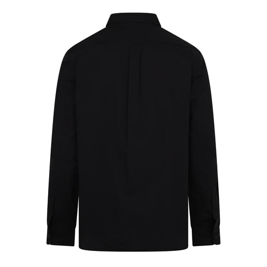Men's Timberland Long Sleeve Stretch Poplin Shirt Bl in Black - Image 2