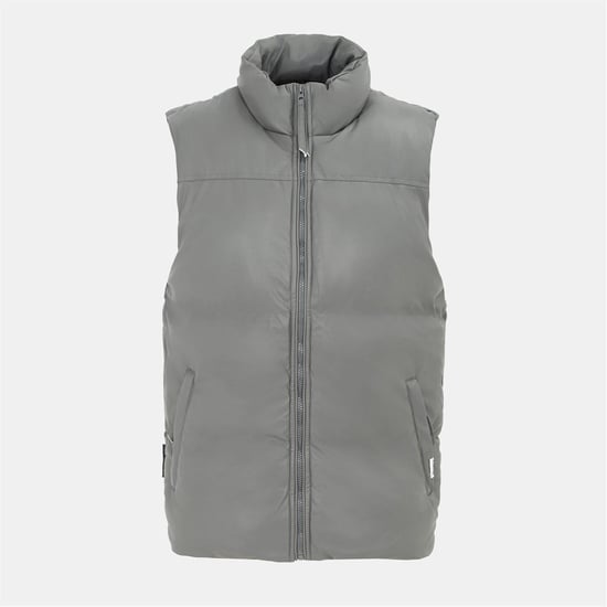 Men's Firetrap Men’s Gilet in Dark Grey - Image 1