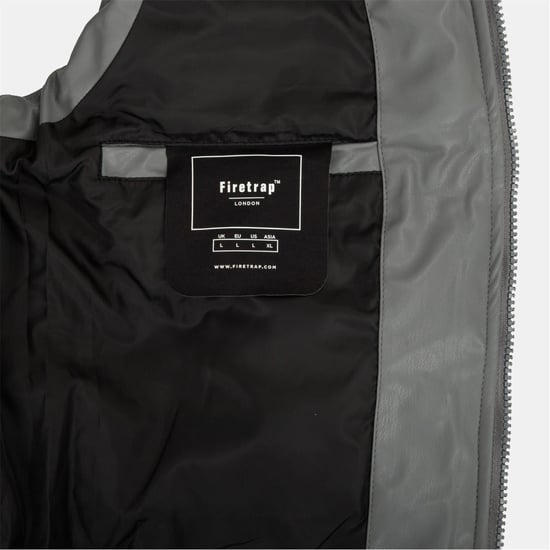 Men's Firetrap Men’s Gilet in Dark Grey - Image 5