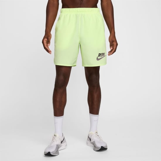 Men's Nike Run Energy Athletic Running Shorts in Barely Volt/Bar - Image 3