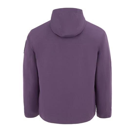 Men's Firetrap Windproof Hooded Long Sleeve Windbreaker in Purple - Image 2