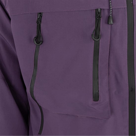 Men's Firetrap Windproof Hooded Long Sleeve Windbreaker in Purple - Image 5