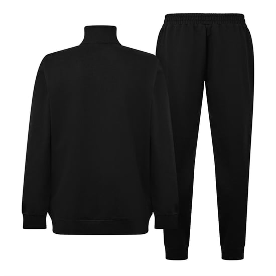 Men's Puma Kids Fleece Tracksuits in Black/Wh - Image 2