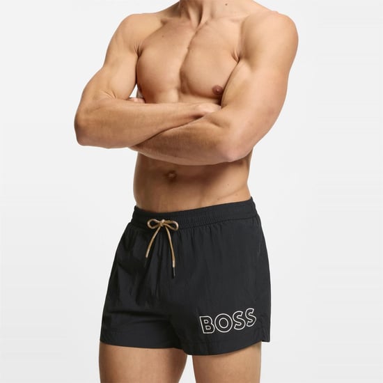Men's Hugo Boss Swimwear in Black - Image 4