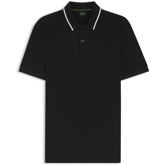 Men's Boss Men's Join Paddy Short Sleeve Polo Shirt in Black - Image 1