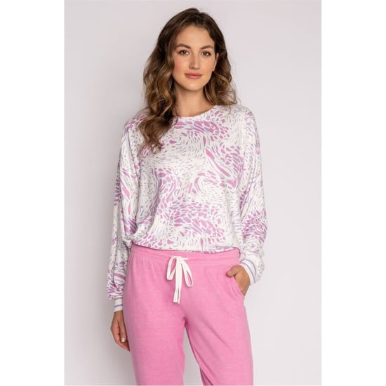 Women's PJ Salvage Salvage Wild Lavender Top. in Off-White - Image 1