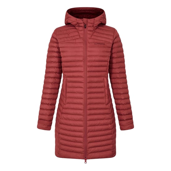 Women's Berghaus Nula Solid Patterned Hooded Puffer Jacket with Woven Cuff in CORUNDUM - Image 1
