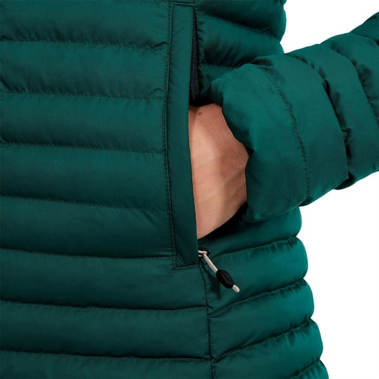 Women's Berghaus Nula Solid Patterned Hooded Puffer Jacket with Woven Cuff in OFF PEAK - Image 6
