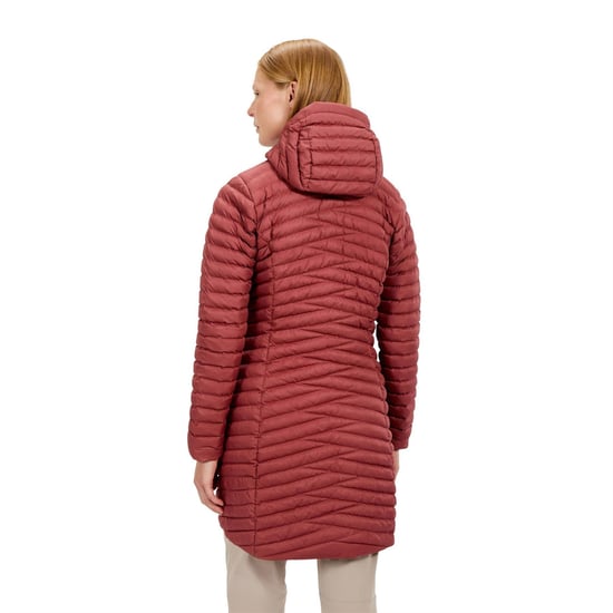 Women's Berghaus Nula Solid Patterned Hooded Puffer Jacket with Woven Cuff in CORUNDUM - Image 4