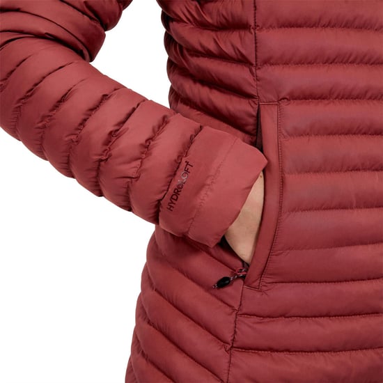 Women's Berghaus Nula Solid Patterned Hooded Puffer Jacket with Woven Cuff in CORUNDUM - Image 5