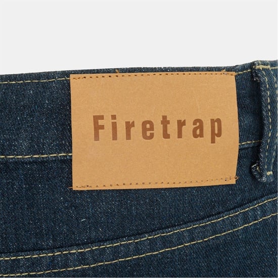Men's Firetrap Regular Fit Jeans in Navy - Image 5
