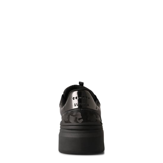 Men's Cruyff Endorsed Tennis Trainers in Black - Image 4