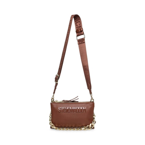 Accessories Steve Madden Bnicco Cross Body Bag with Embossed Logo in COCOA - Image 1