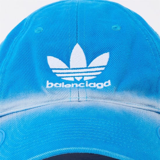 Accessories Balenciaga X Adidas Co Branding Cap in A-Blue/White - Image 4