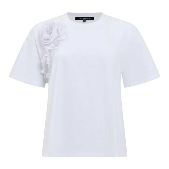 French Connection Womens/Ladies Rose Crepe T-Shirt (White) - Image 2
