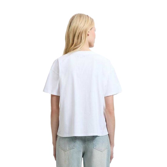 French Connection Womens/Ladies Rose Crepe T-Shirt (White) - Image 3