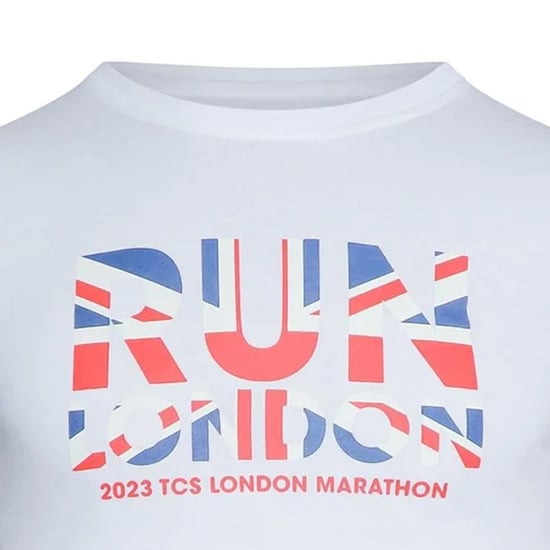New Balance Hardloop-T-shirt voor dames – London Edition (Wit) - Image 3